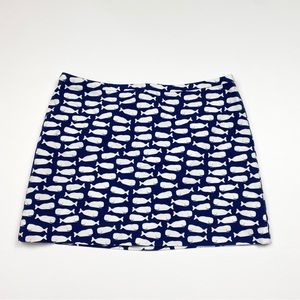 Women’s Vineyard Vines Whale Print Mini Skirt Size 2